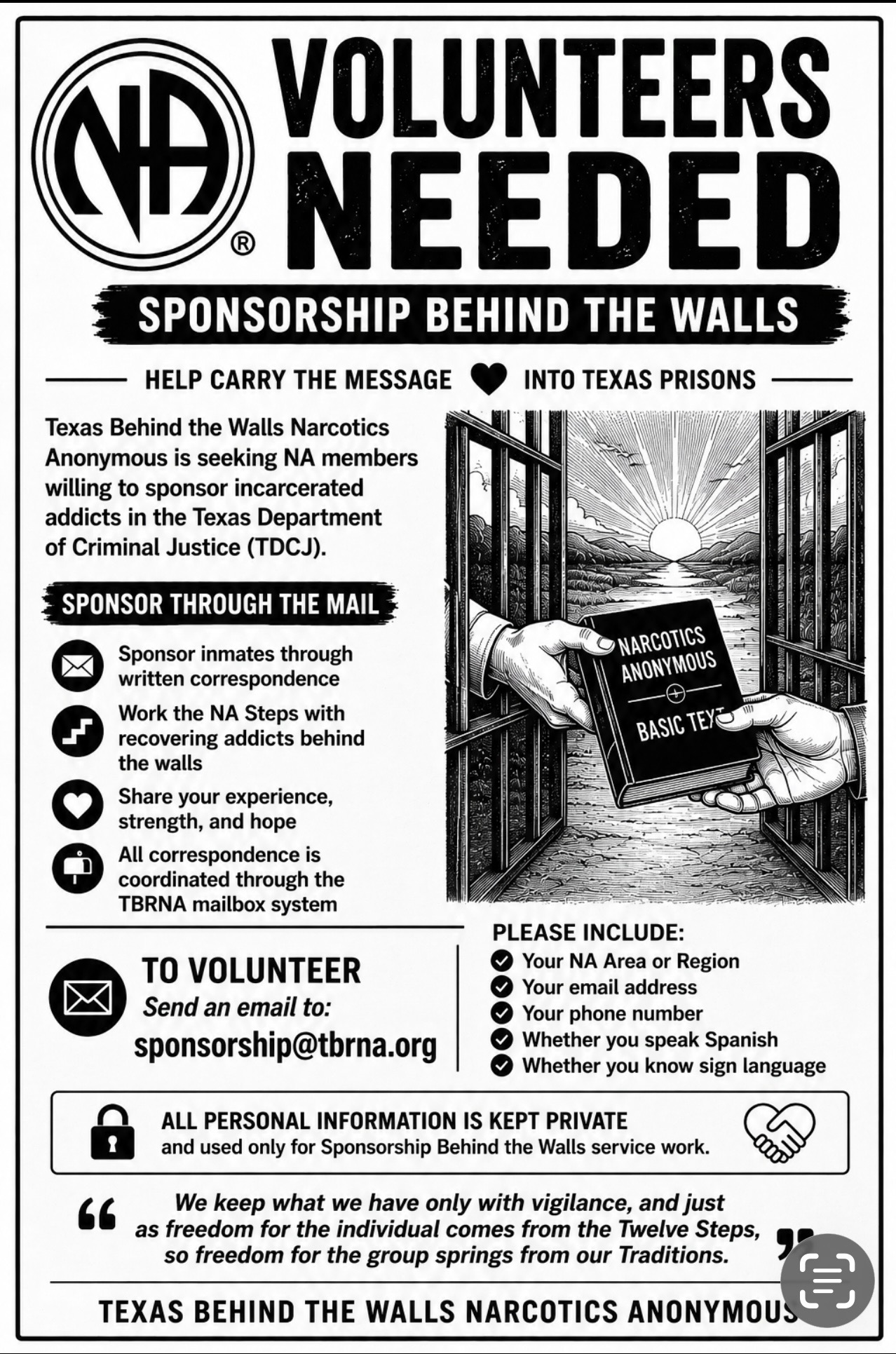 Spnsorship Volunteers Request